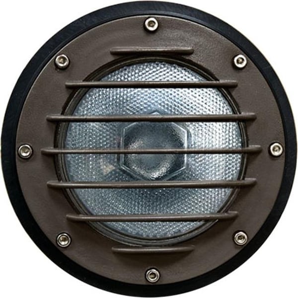 Dabmar Lighting Dabmar Lighting DW4701-BZ Cast Aluminum In-Ground Well Light with Grill and PVC Sleeve; Bronze DW4701-BZ - main